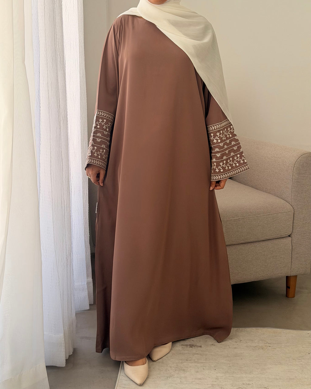 Modest Embroidery Abaya 0001