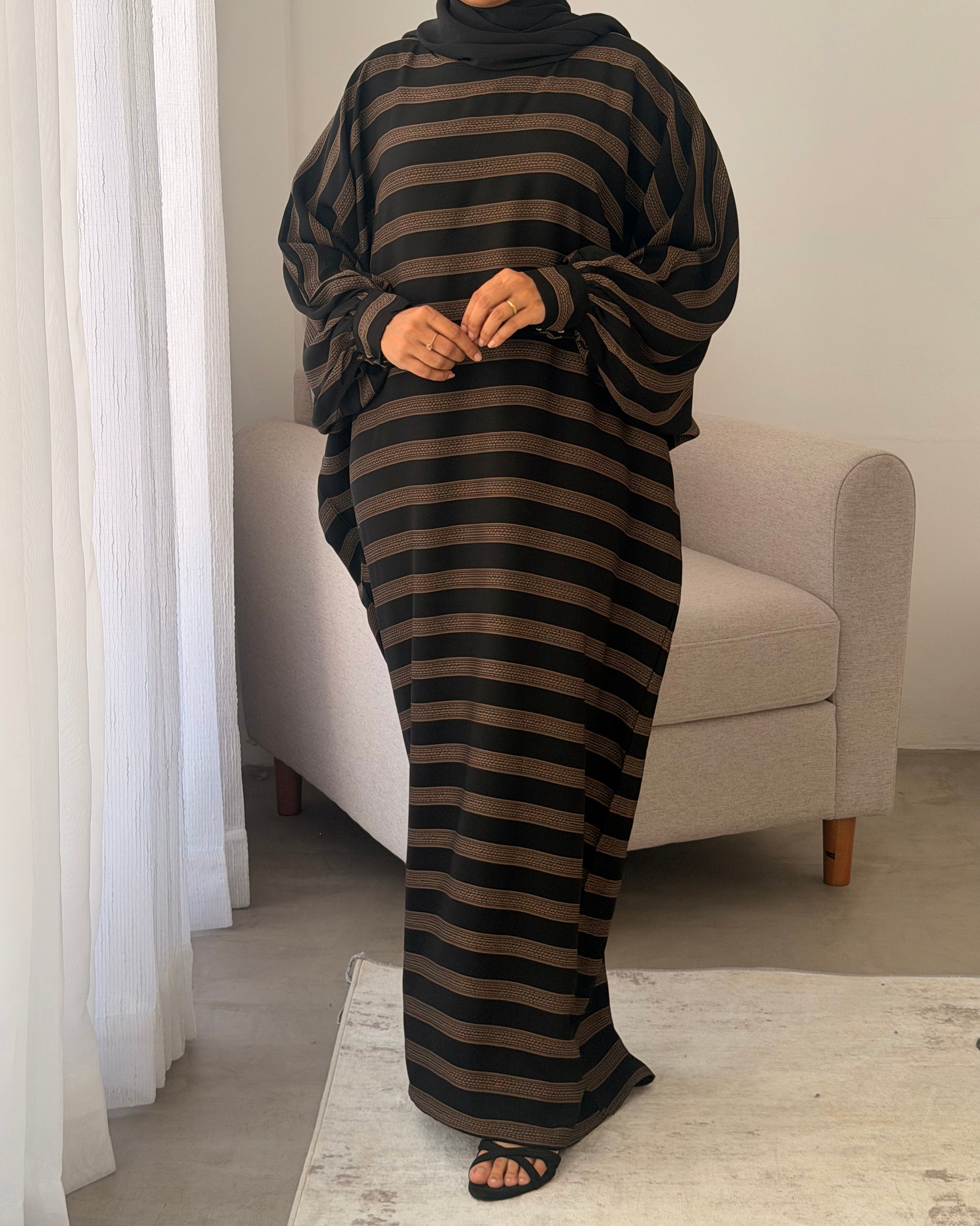Printed Farasha Abaya 0002