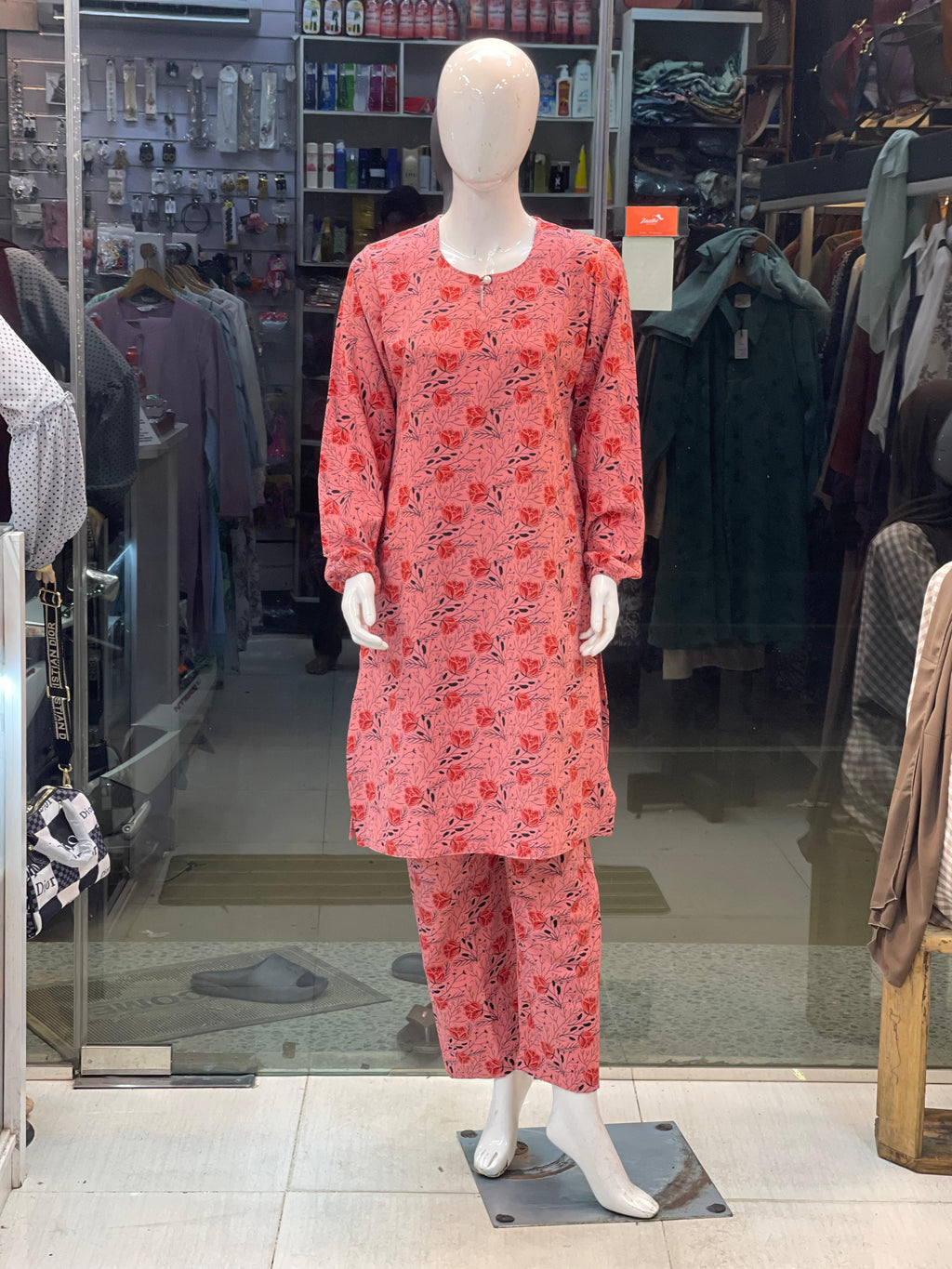 Pink Rose Floral Lounge & Co-ord Set