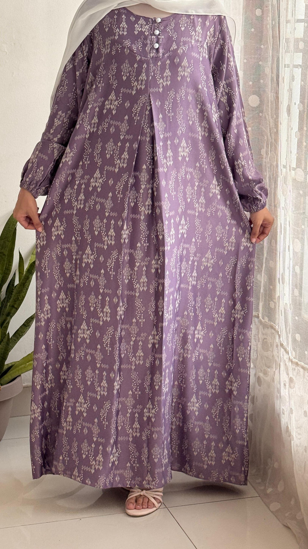 York Printed Abaya