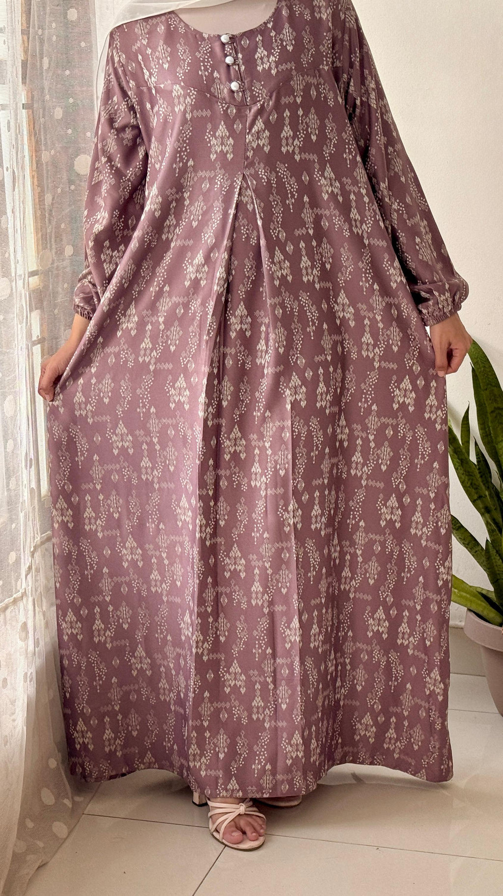 York Printed Abaya