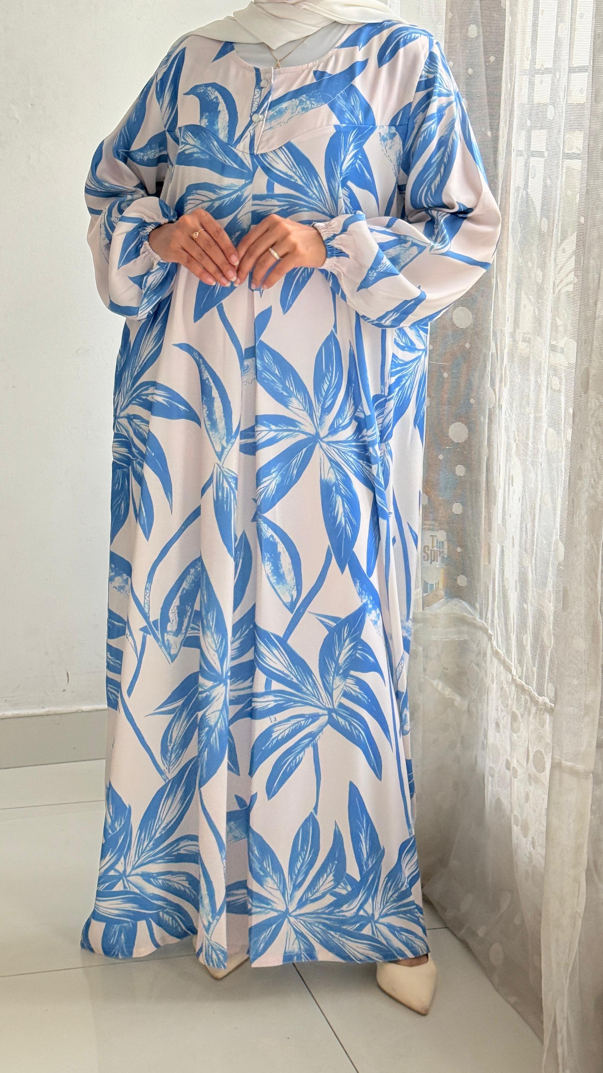 York Printed Abaya