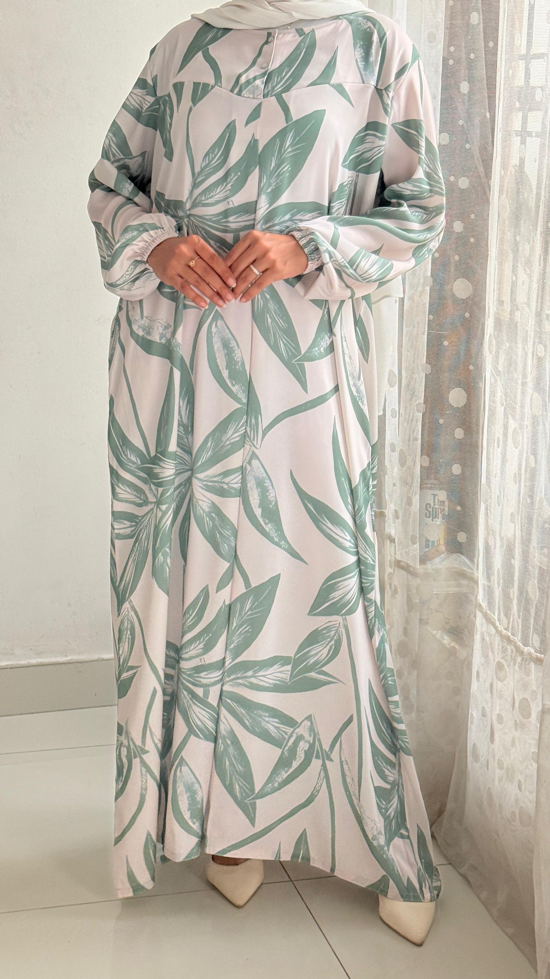 York Printed Abaya