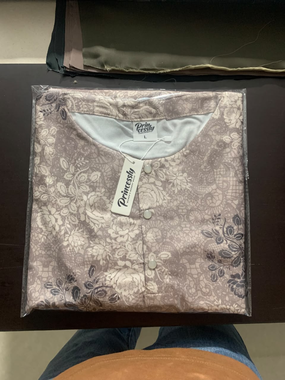 Princessly Modest Printed Abaya 0025