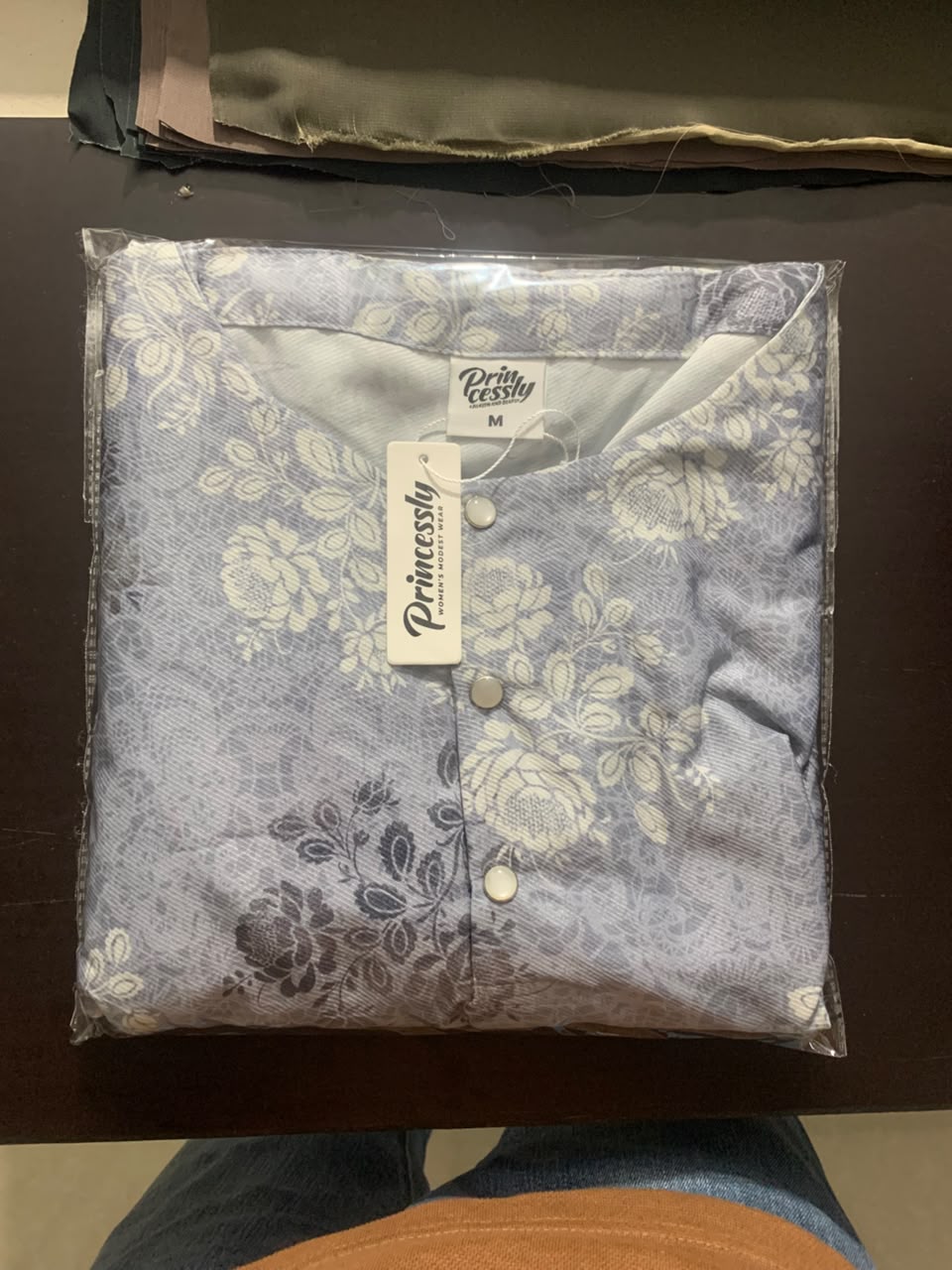 Princessly Modest Printed Abaya 0025